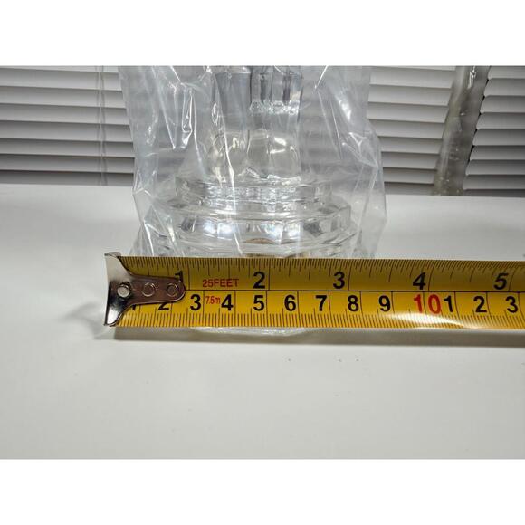 Vintage 24% Lead Crystal Tall Nutcracker Candle Houlder - Picture 7 of 7